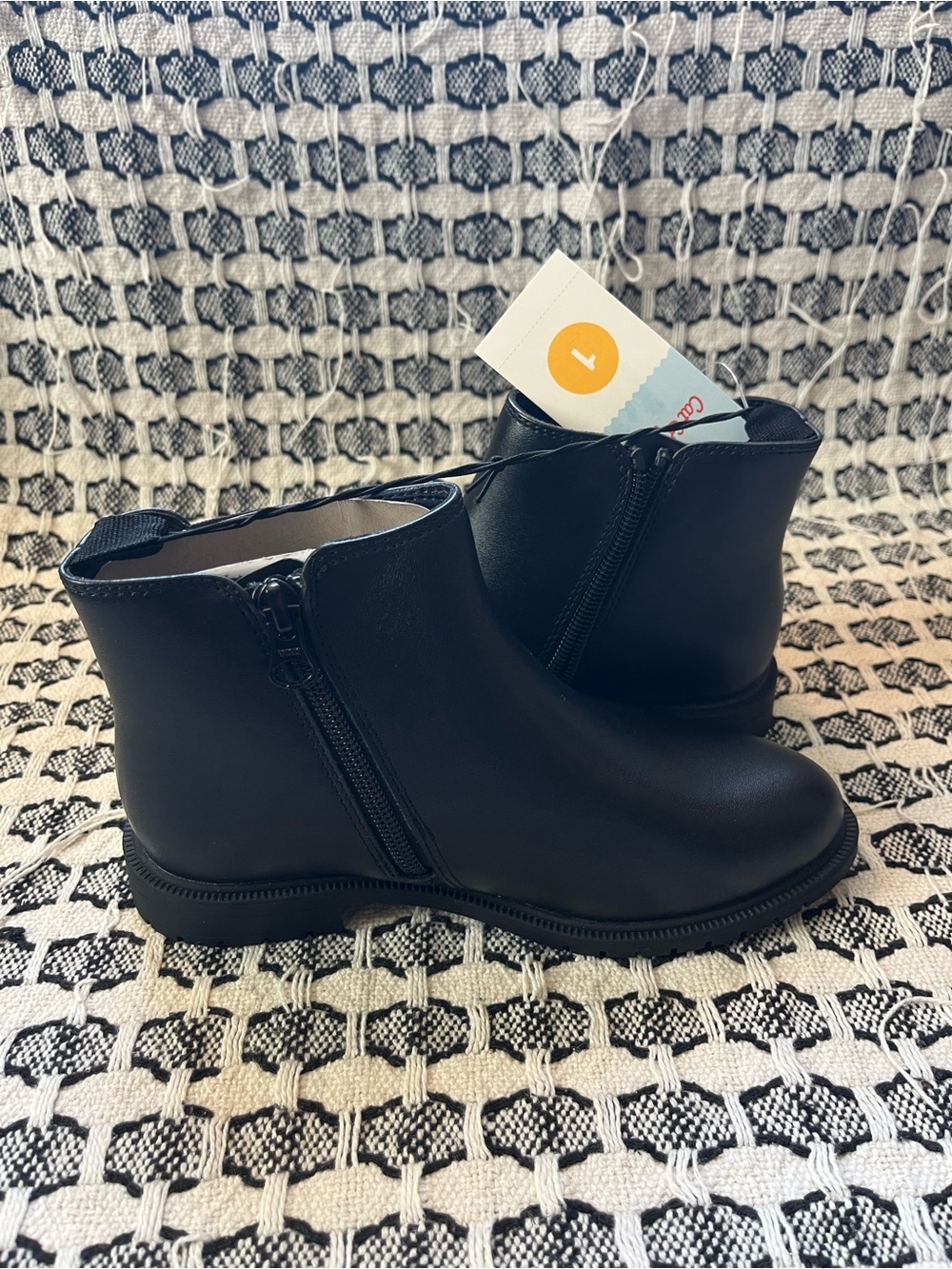 Cat & Jack Black Kids Chelsea Boots - Picture 7 of 8